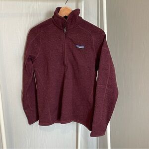 Patagonia Burgundy Half Zip Sweater